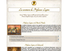 Tablet Screenshot of professeur-layton.info